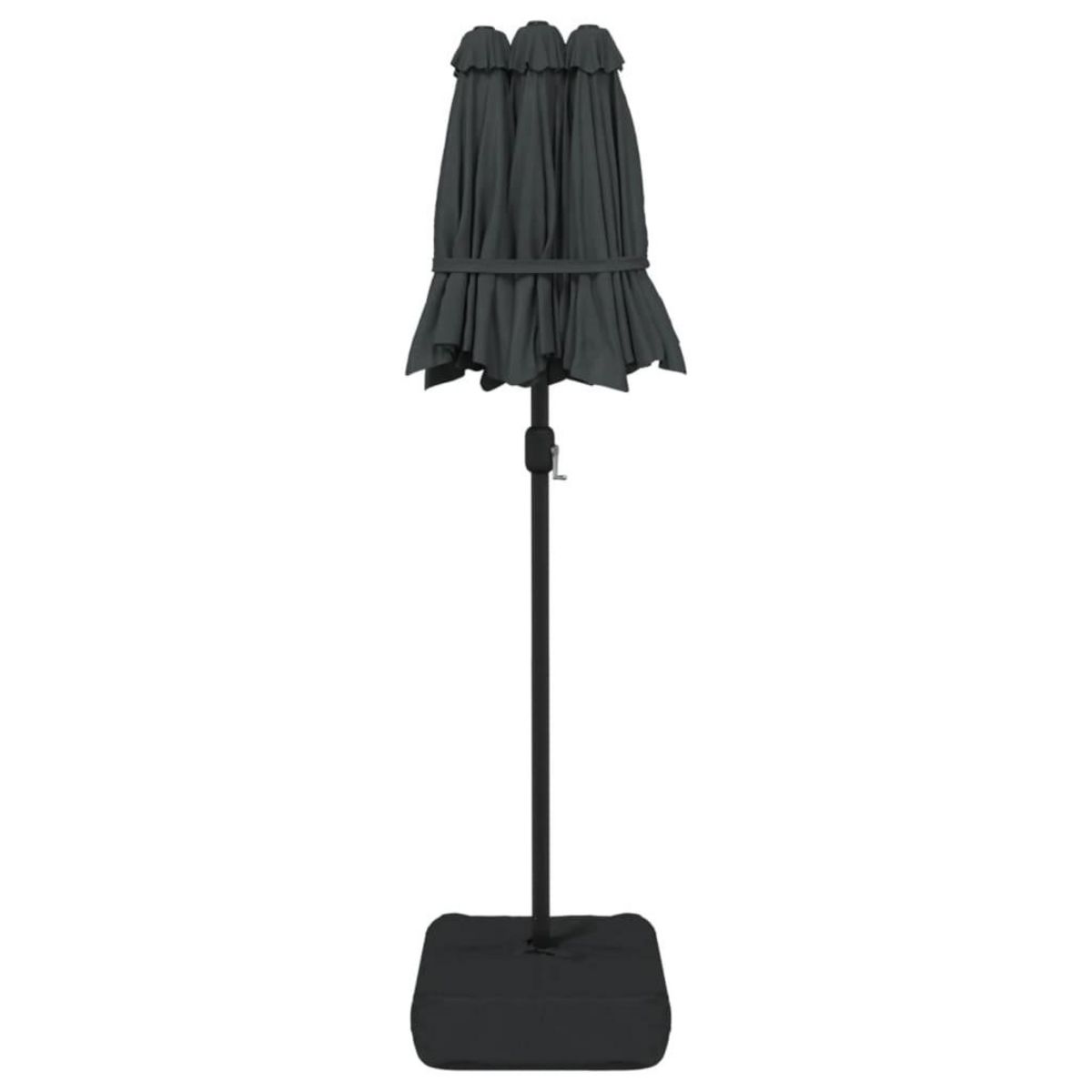 VIDAXL Parasol de jardin a double tete anthracite 316x240 cm