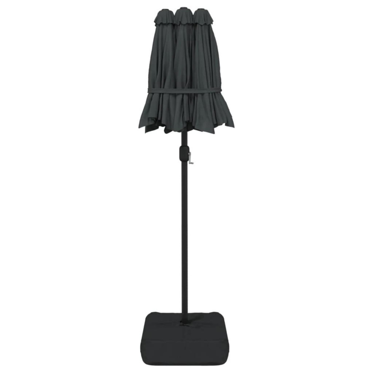 VIDAXL Parasol de jardin a double tete anthracite 316x240 cm