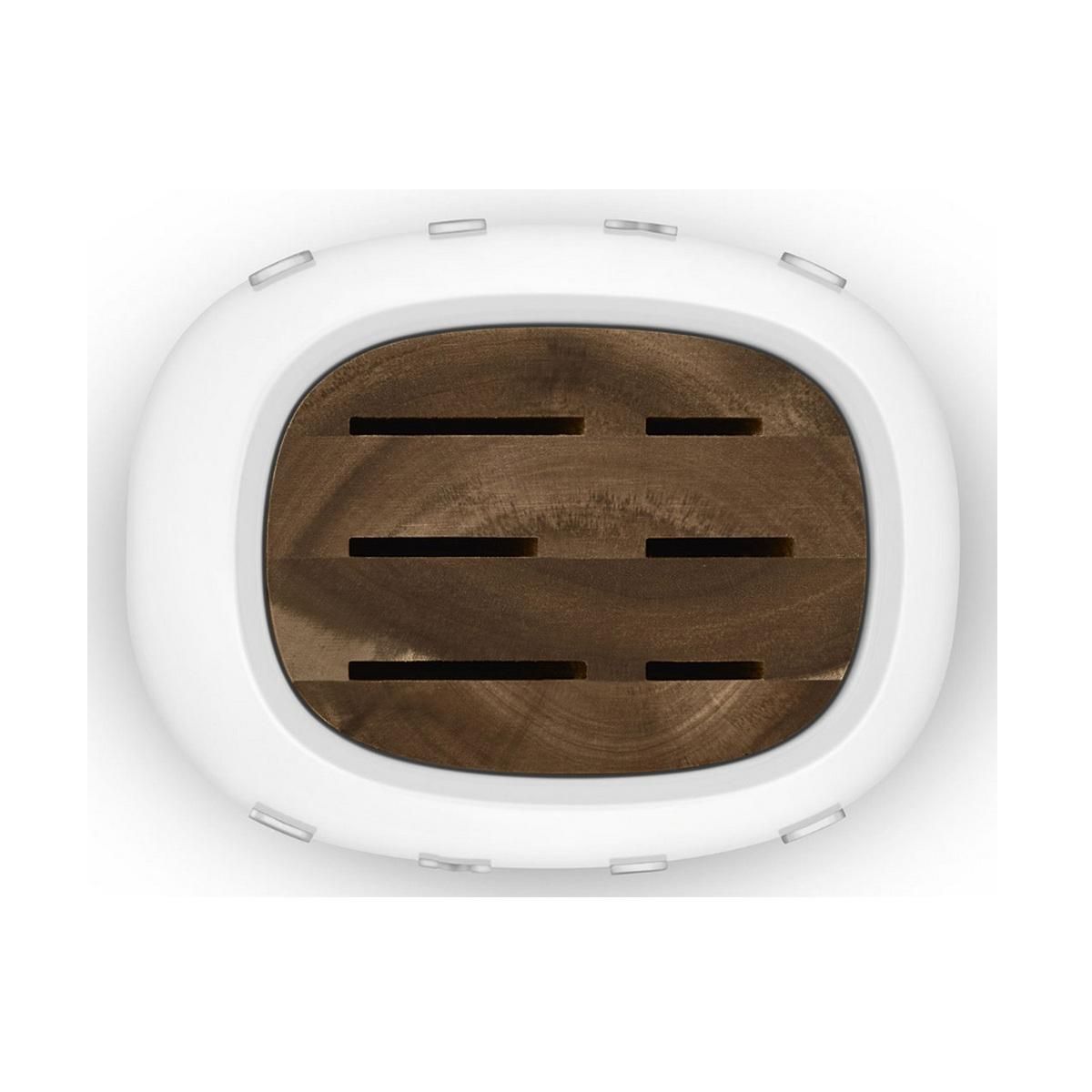 SMEG Bloc de 6 couteaux blanc - KBSF02WH