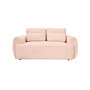 Voir la diapositive 2 : BEST MOBILIER Mahina - canapé droit 2 places - en tissu bouclette