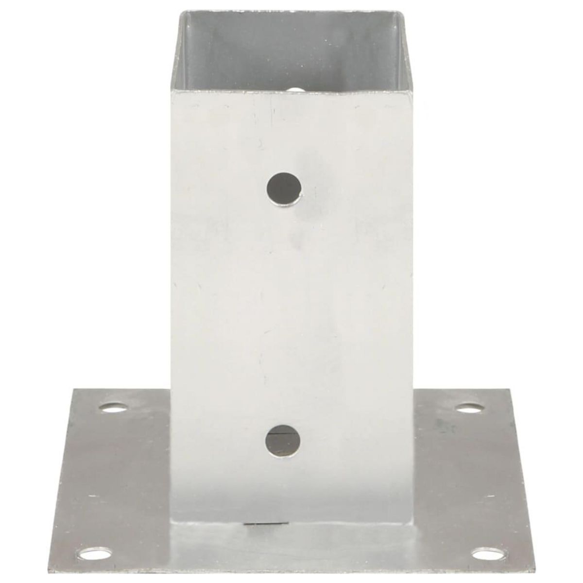 VIDAXL Ancres de poteau 4 pcs Metal galvanise 71 mm