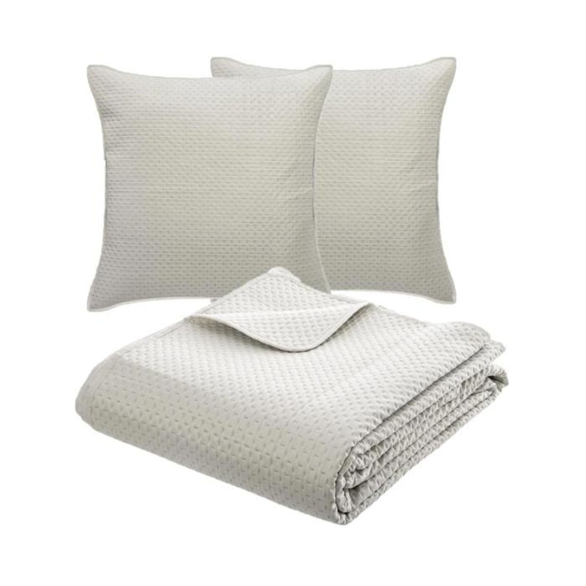 ATMOSPHERA Dessus de Lit & 2 Taies  Dolce  240x260cm Ivoire