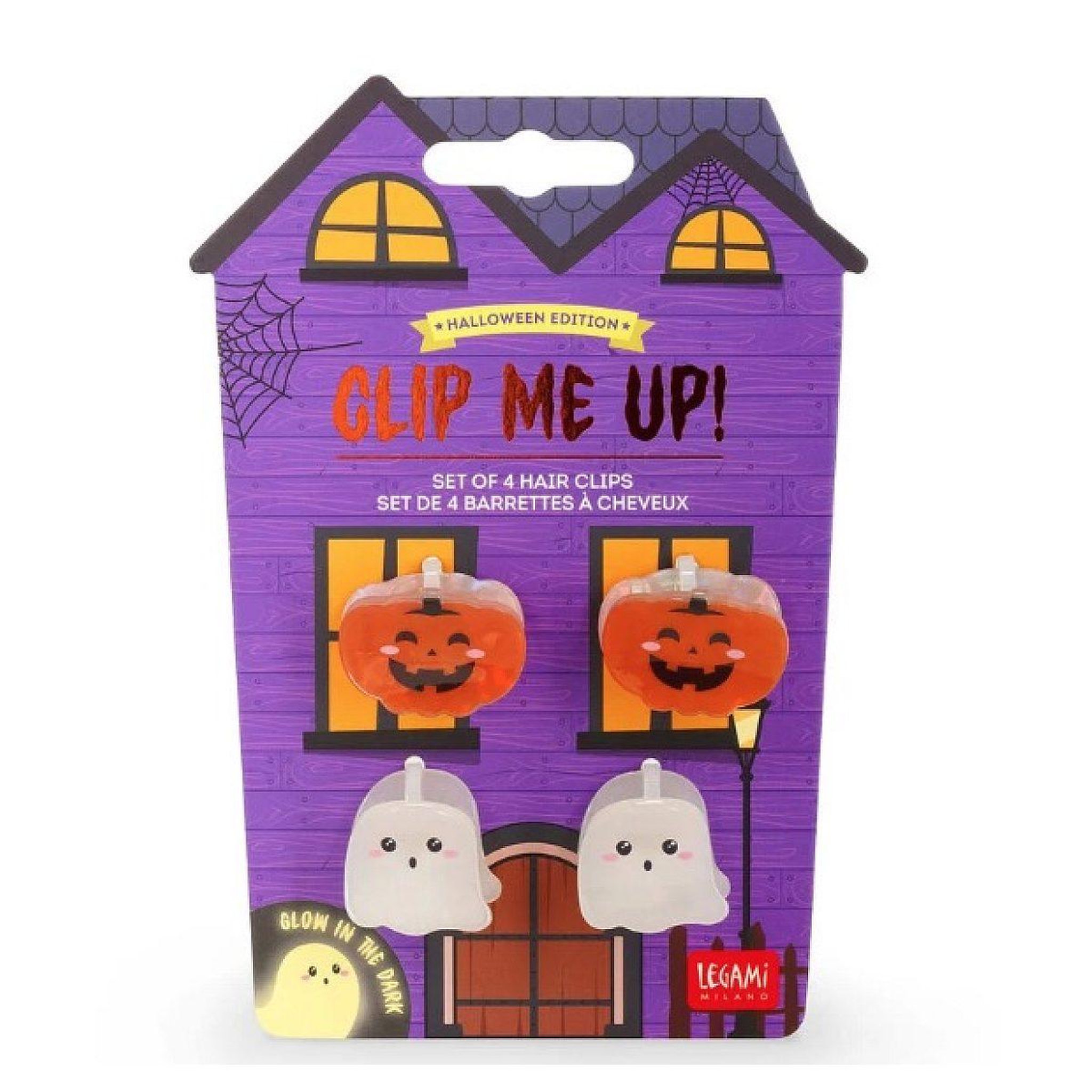 LEGAMI Set de 4 mini barrettes à cheveux d'halloween - clip me up!