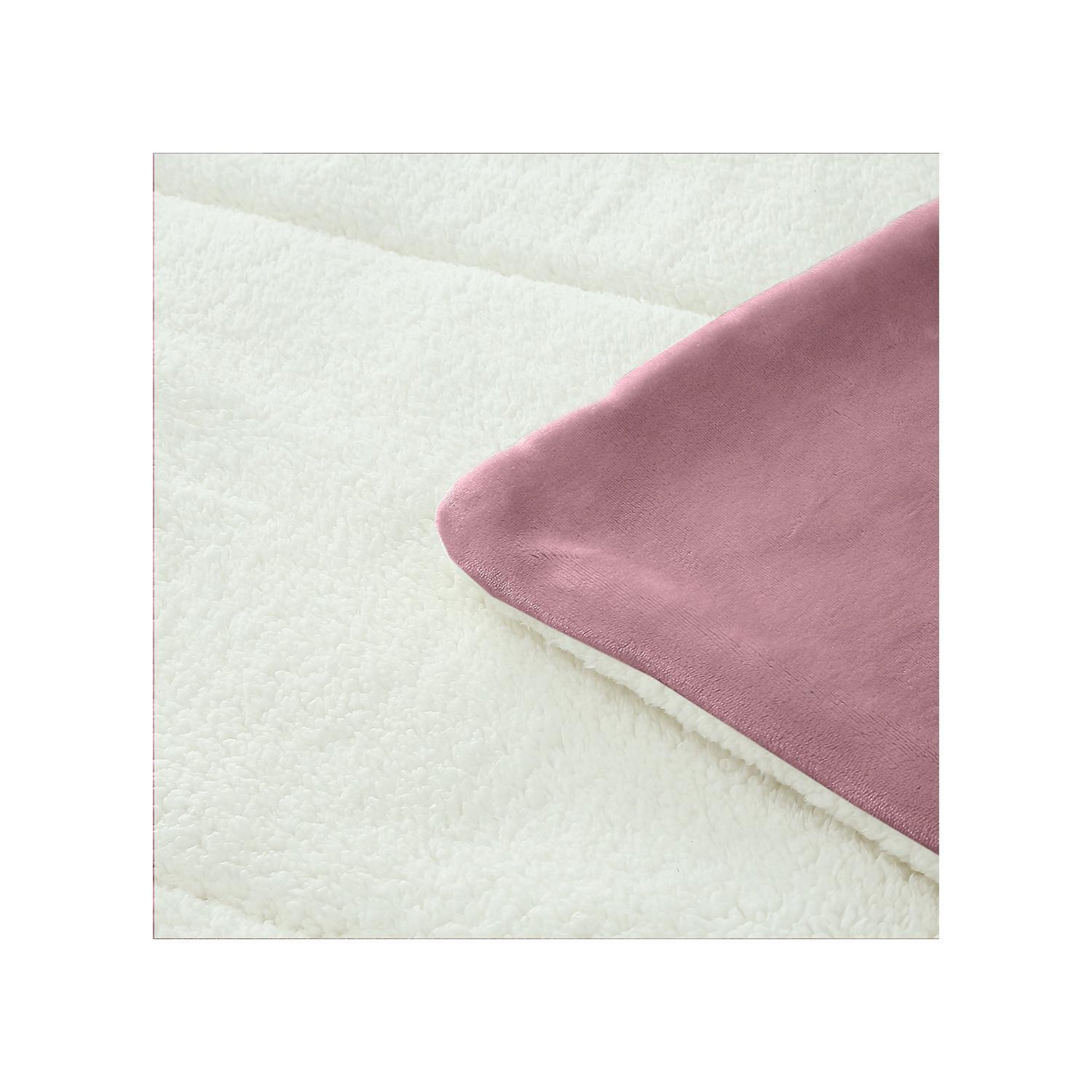 Voir la diapositive 4 : SOLEIL D'OCRE Couette polaire microfibre doublé sherpa bicolore, par soleil d'ocre