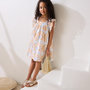Voir la diapositive 4 : Petit Béguin Robe enfant en gaze de coton Praline