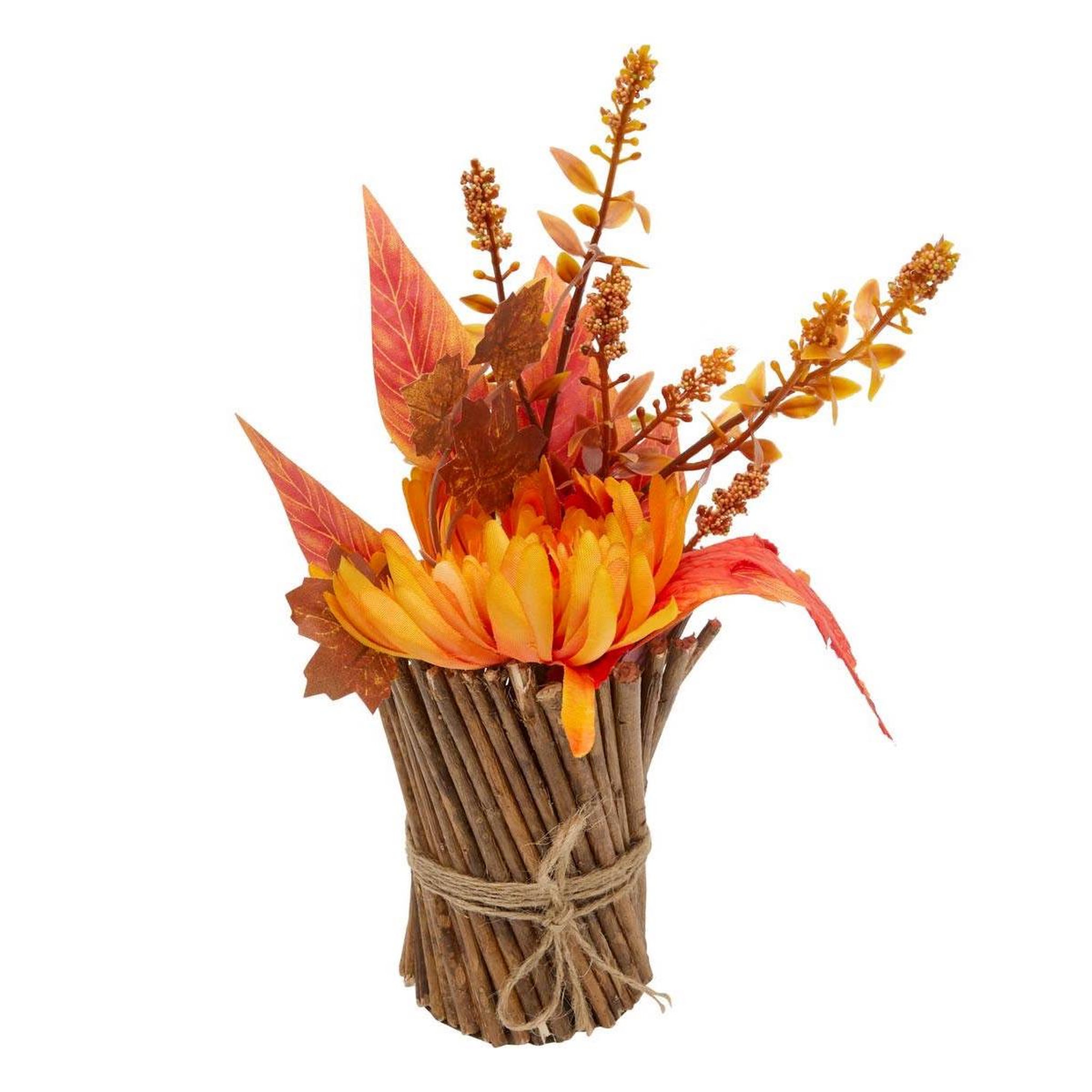 ATMOSPHERA Fagot automnal  james  30cm orange
