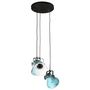 Voir la diapositive 3 : VIDAXL Lampe suspendue 25 W bleu delave 30x30x100 cm E27