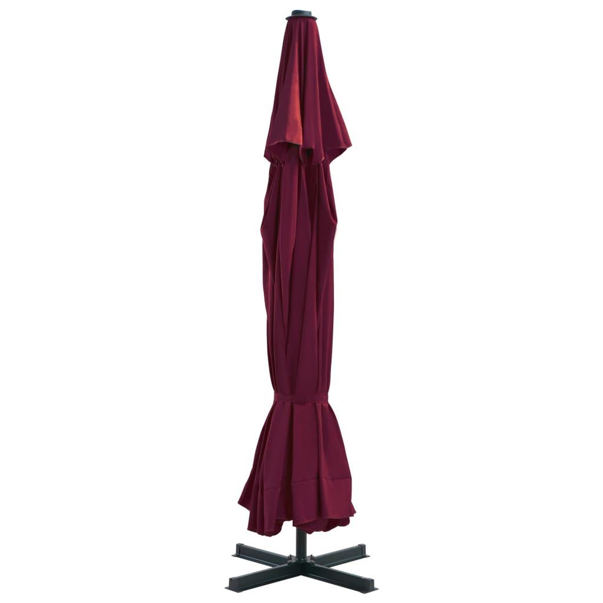 Voir la diapositive 3 : VIDAXL Parasol d'exterieur avec mat en aluminium 500 cm rouge bordeaux