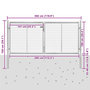 Voir la diapositive 5 : VIDAXL Portail de jardin en acier galvanise 300 x 100 cm argente