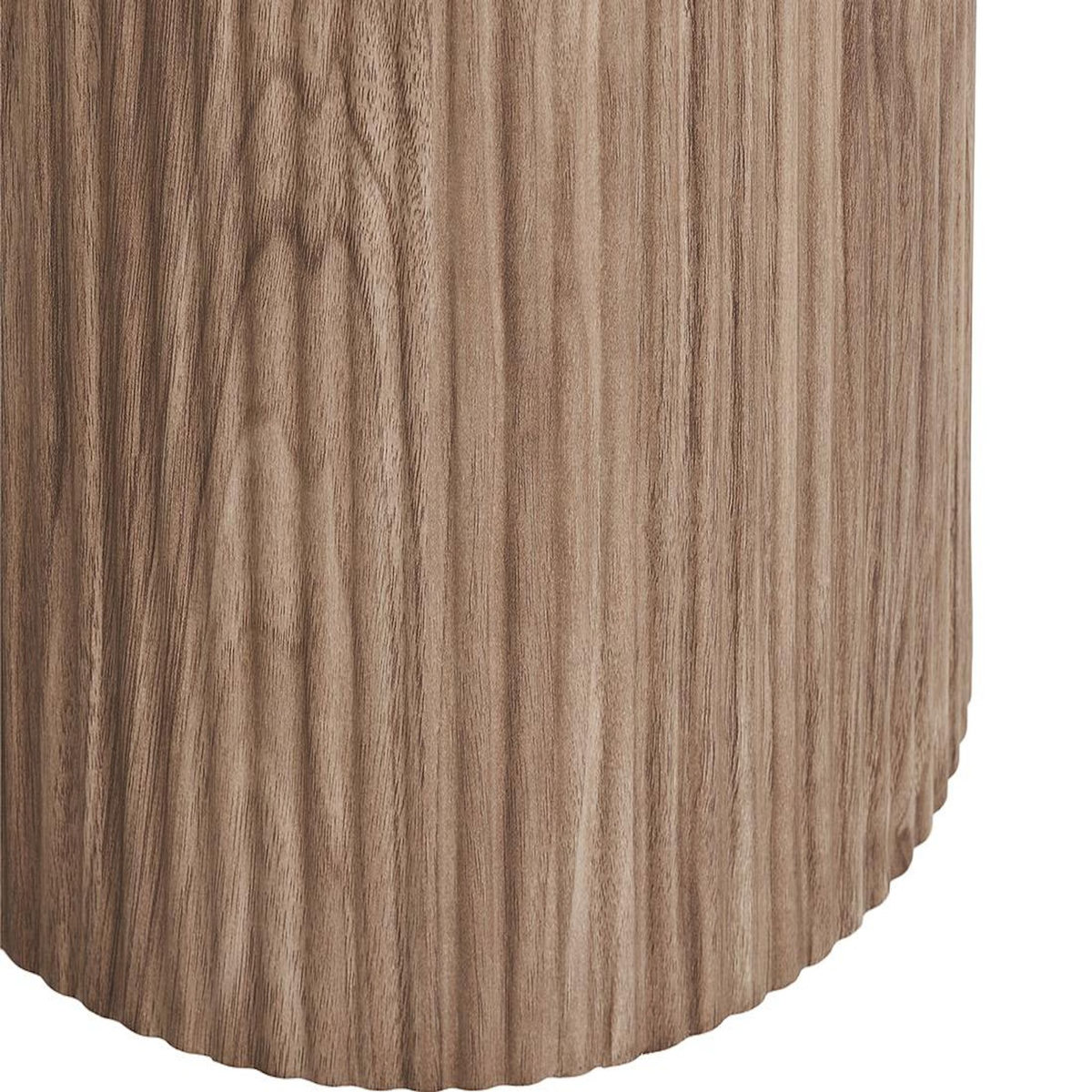 LISA DESIGN Lysa - bout de canapé plateau effet marbre et pieds effets bois - 50 cm