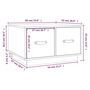Voir la diapositive 6 : VIDAXL Table basse Blanc 60x53x35 cm Bois massif de pin