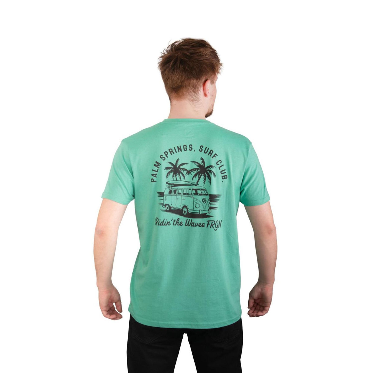 FREEGUN T-shirt homme en jersey 140GSM imprimé devant et dos Club