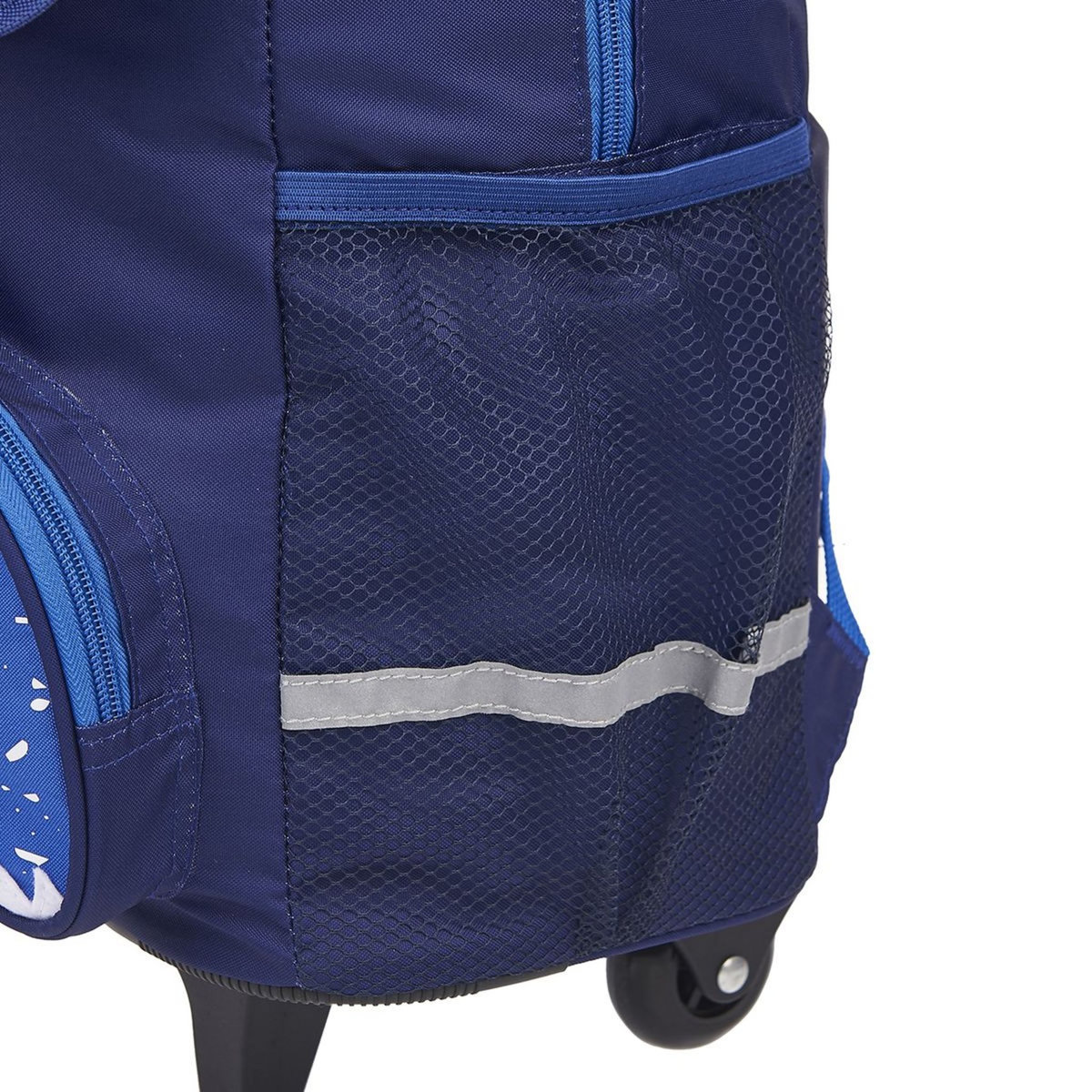 AUCHAN Sac à dos à roulettes bleu Urban Shark