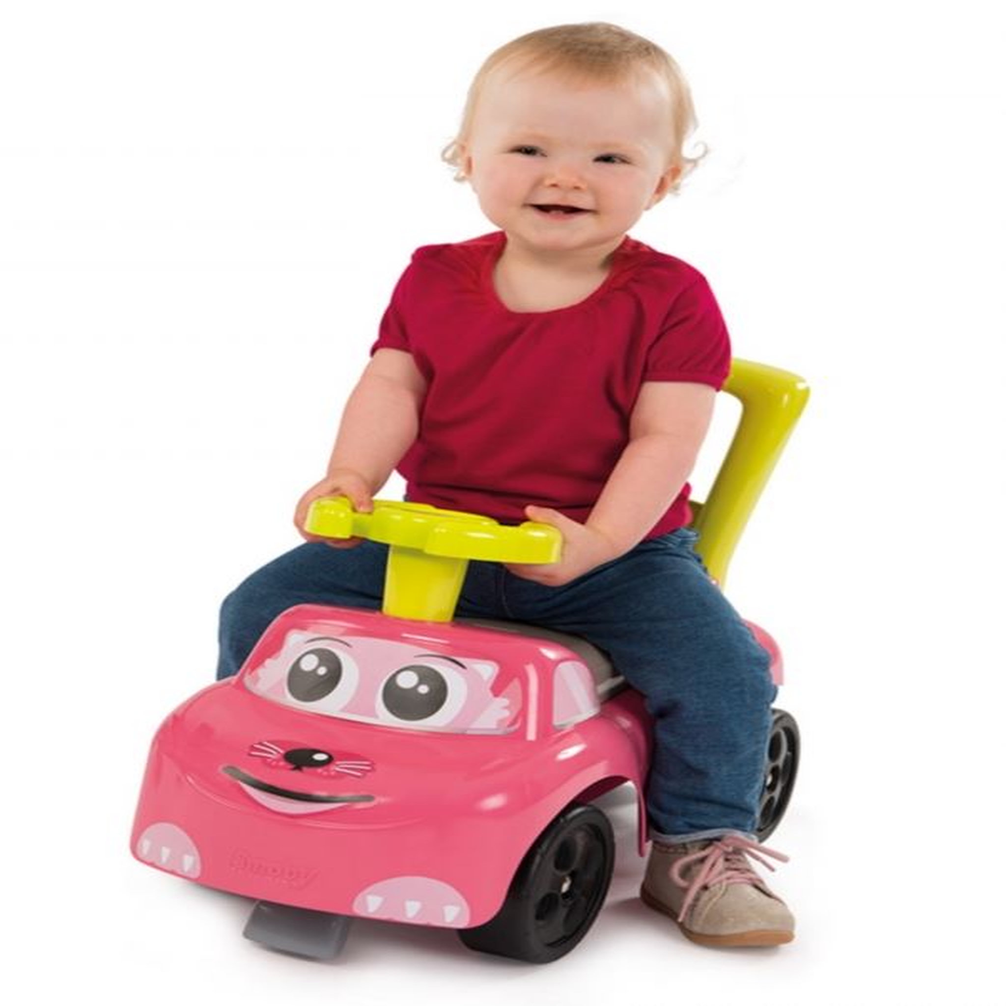 Voir la diapositive 2 : SMOBY Porteur auto - rose