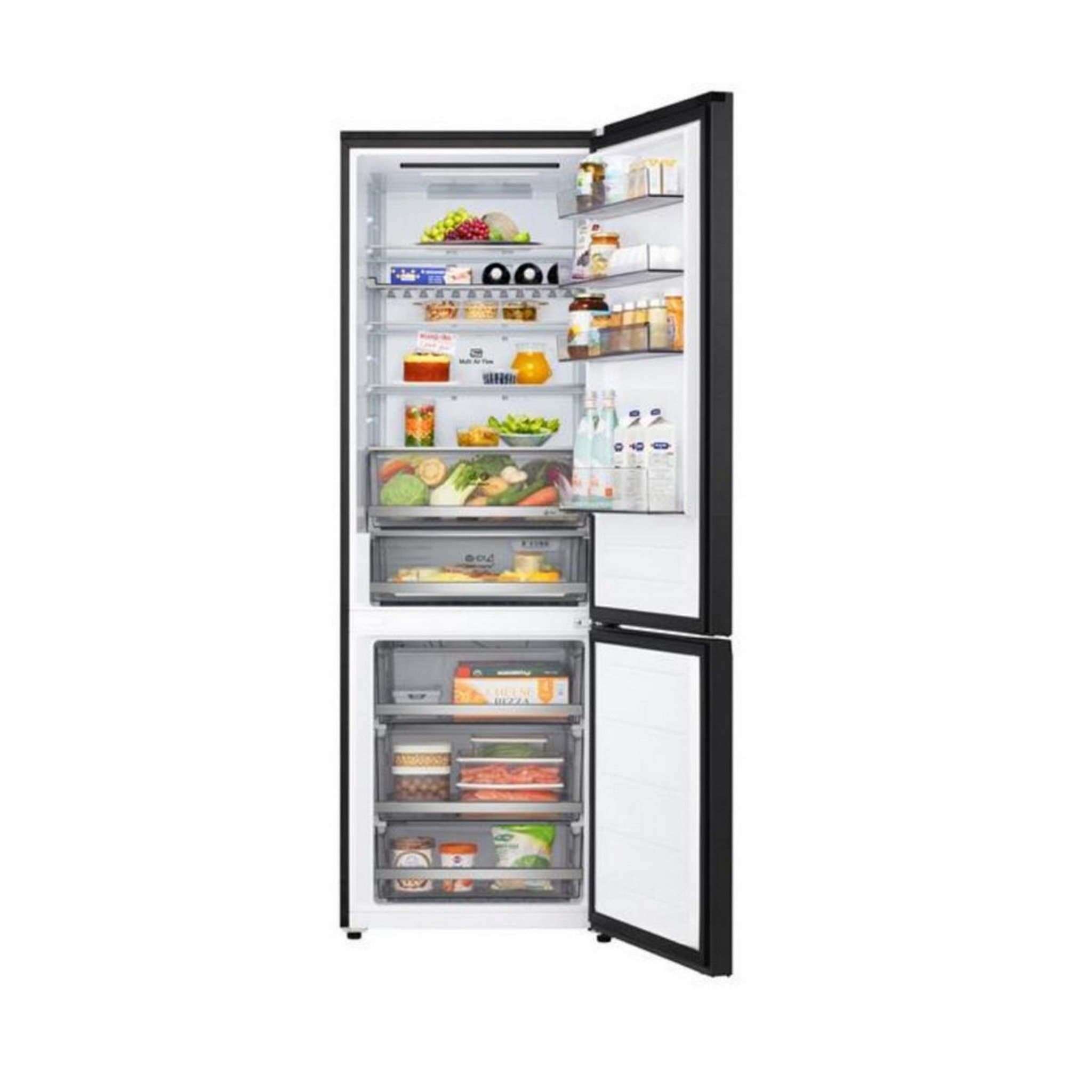 Voir la diapositive 6 : LG Réfrigérateur combiné 69.7cm 279l noir mat - GBBW322CEV