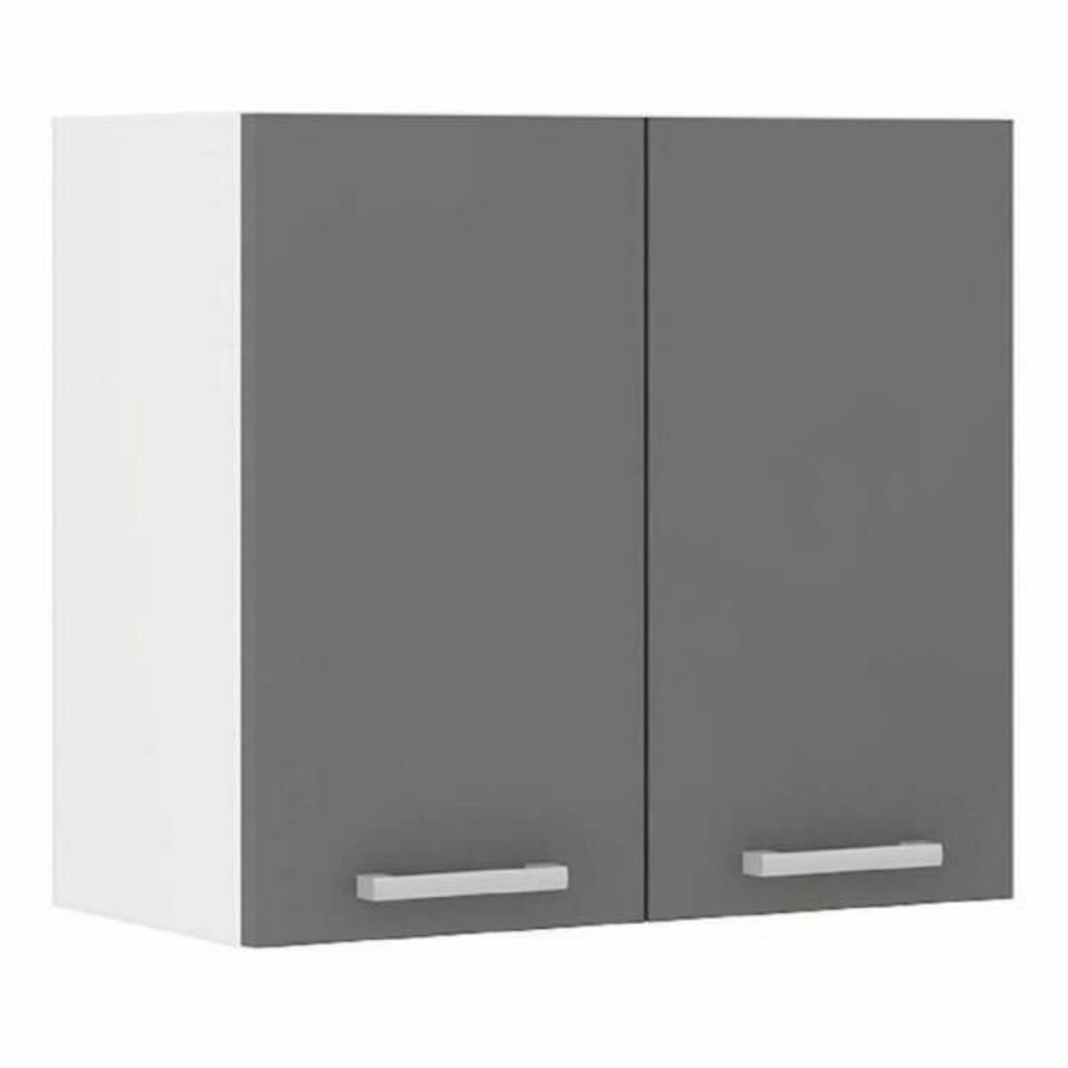 MARKET24 Meuble de cuisine 60 x 31 x 55 cm Gris Mélamine PVC Chêne