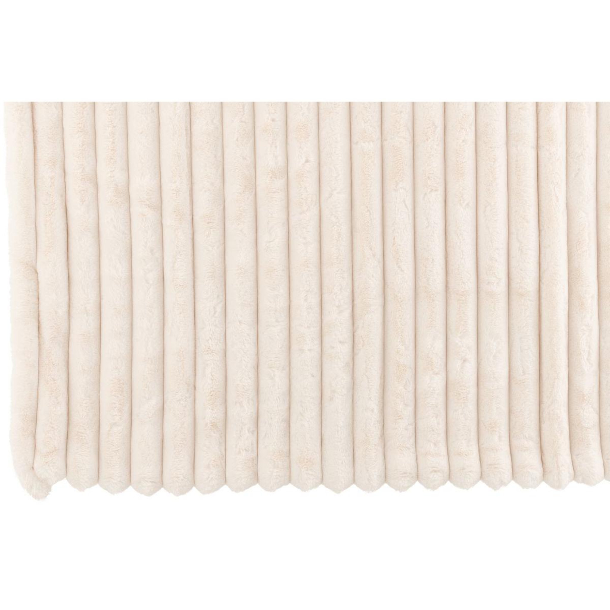 Voir la diapositive 3 : J-LINE Plaid design uni  corduroy  130x180cm blanc