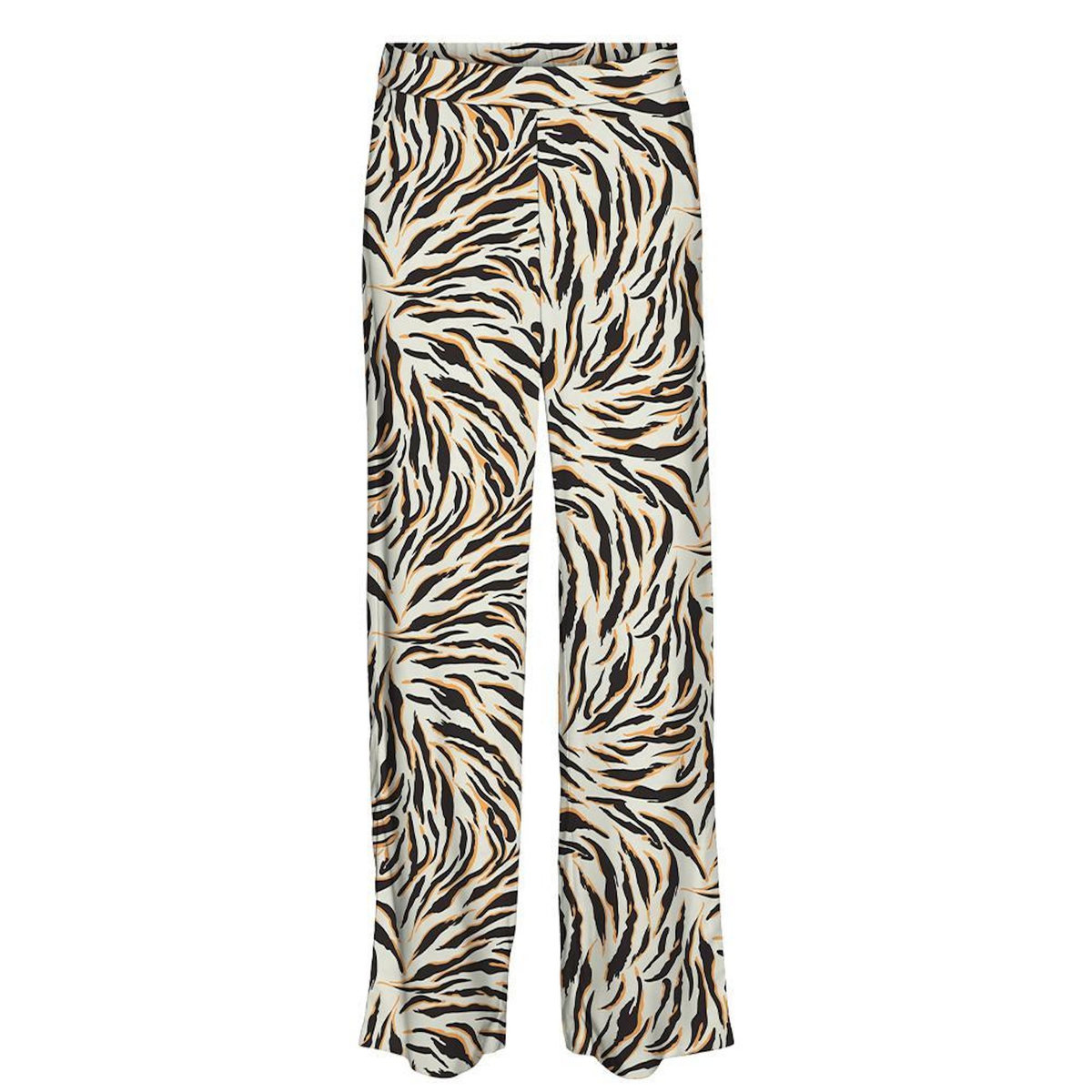 Vero Moda Pantalon Fluide Beige//Orange à Motifs Femme Vero Moda Easy Joy