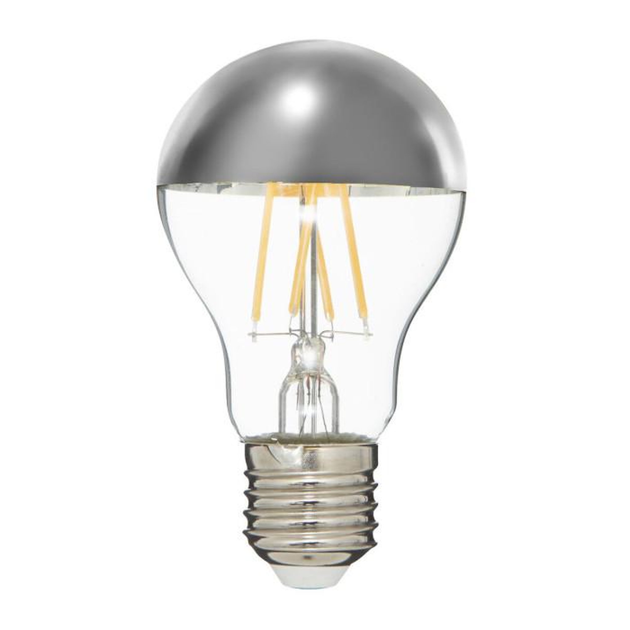 ATMOSPHERA Ampoule E27 Led  Filament Droit  10cm Argent