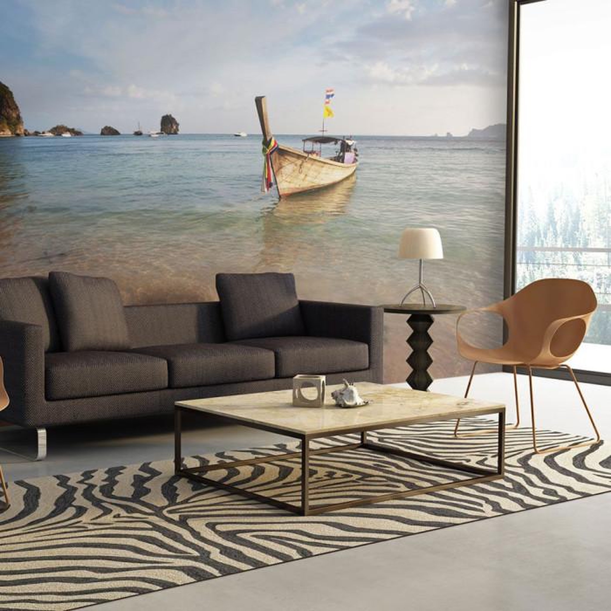 Paris Prix Papier Peint  Andaman Sea. Coloris disponibles : Multicolore
