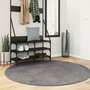 Voir la diapositive 1 : VIDAXL Tapis HUARTE a poils courts doux et lavable anthracite Ø 160 cm