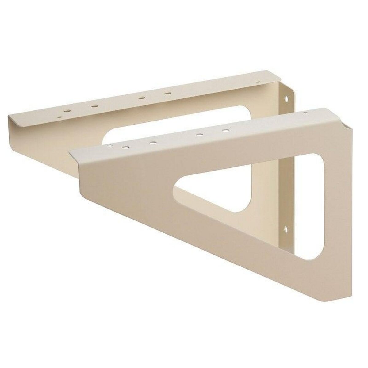 RENZ Lot De 2 Équerres H.17.5 X L.25 X P.3 Cm Renz, Ivoire