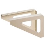 RENZ Lot De 2 Équerres H.17.5 X L.25 X P.3 Cm Renz, Ivoire