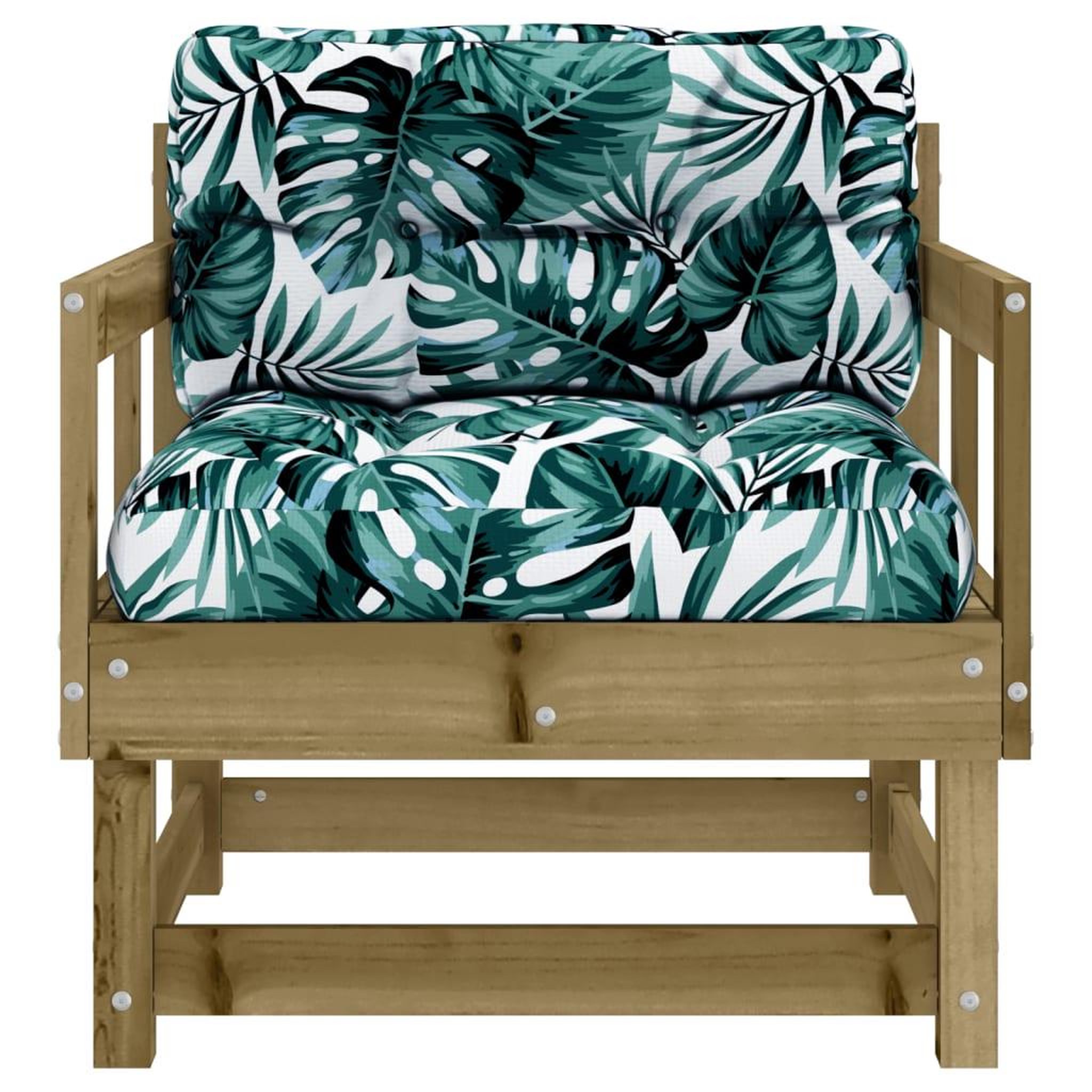 Voir la diapositive 4 : VIDAXL Chaises de jardin avec coussins lot de 2 bois de pin impregne
