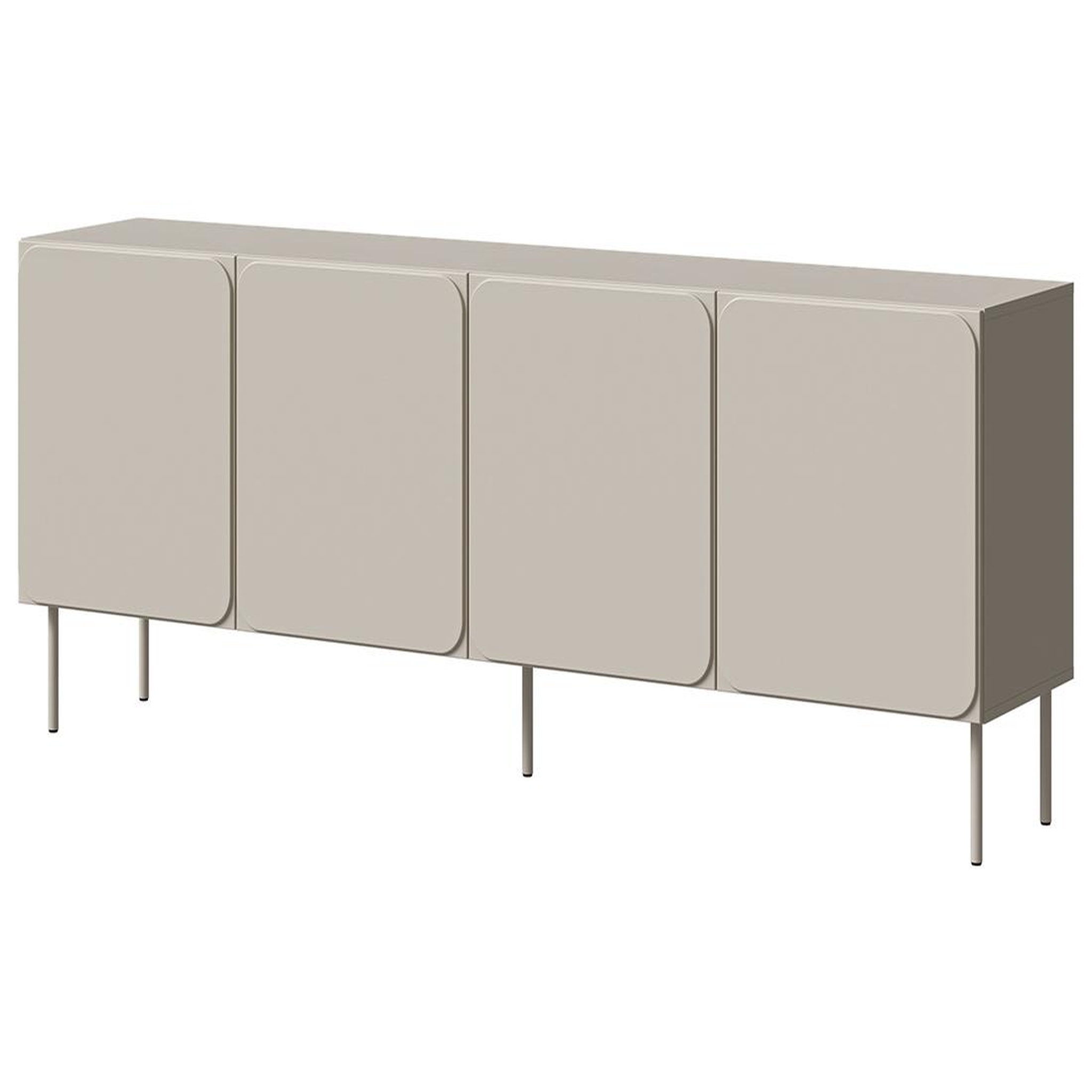 Voir la diapositive 1 : BEST MOBILIER Elvis - buffet bas 200 cm - 4 portes