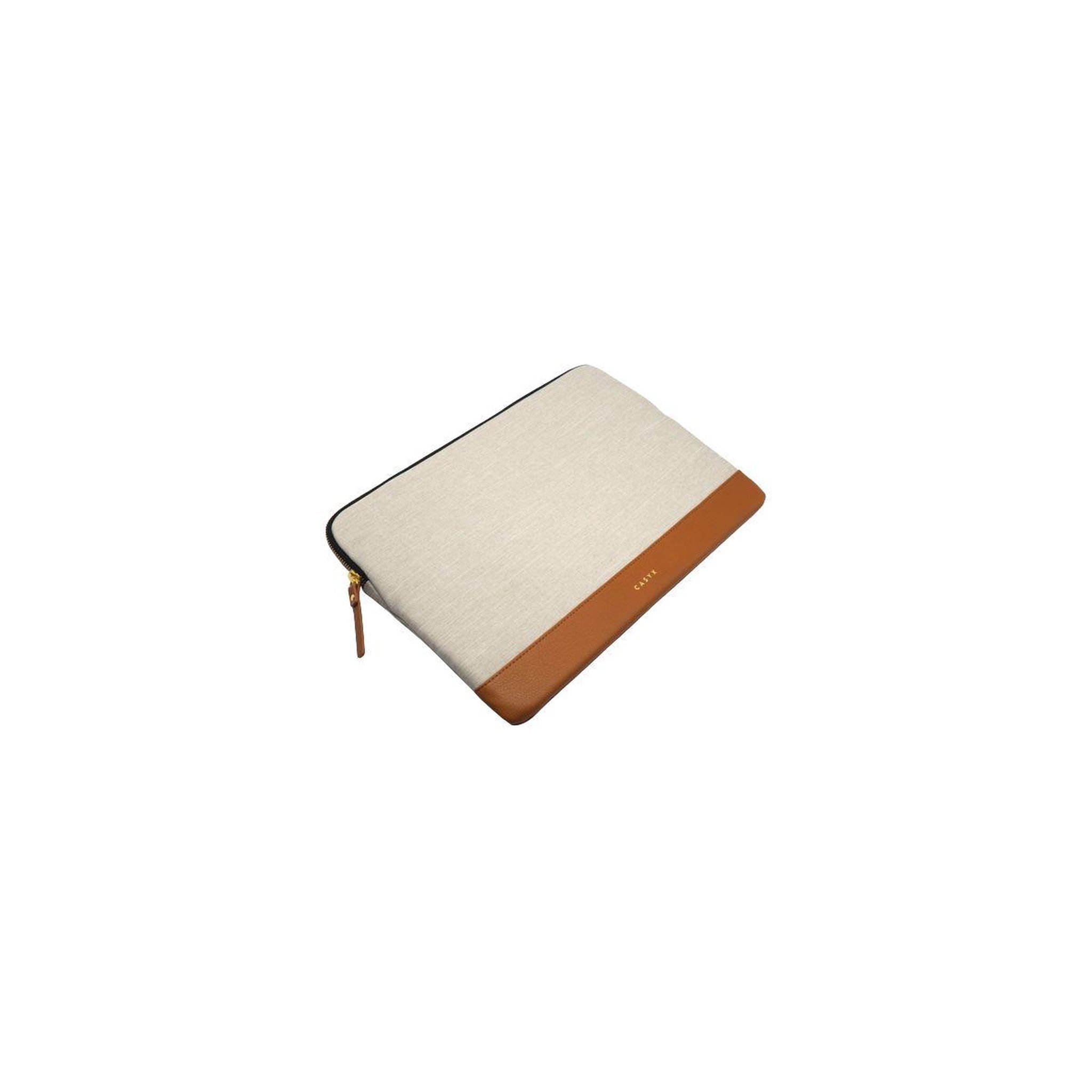 Voir la diapositive 2 : CASYX Housse Pour PC ou Macbook 15'' Gris/Beige