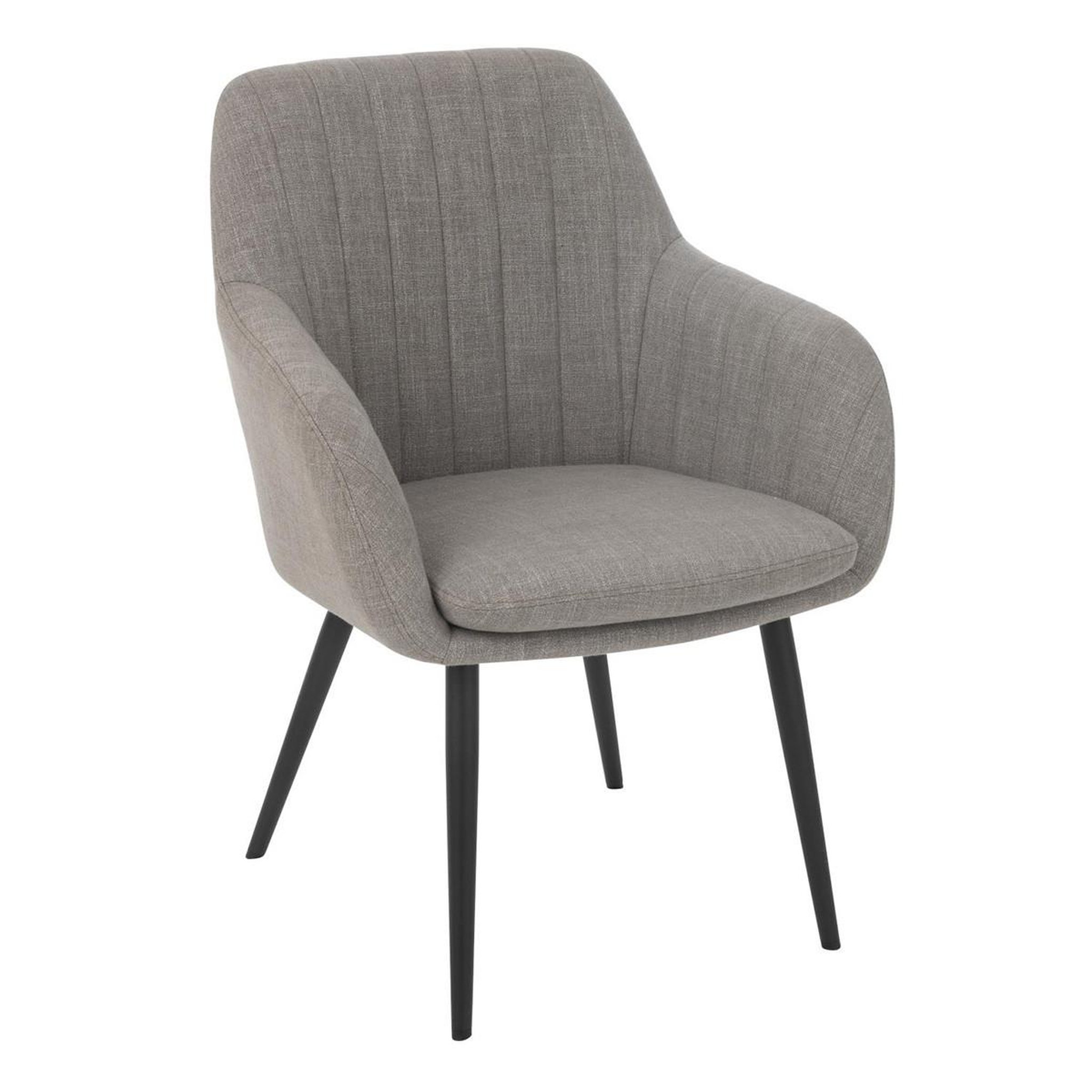J-LINE Chaise design  miles  83cm gris