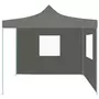 VIDAXL Tente de reception pliable avec 2 parois 2x2 m Acier Anthracite