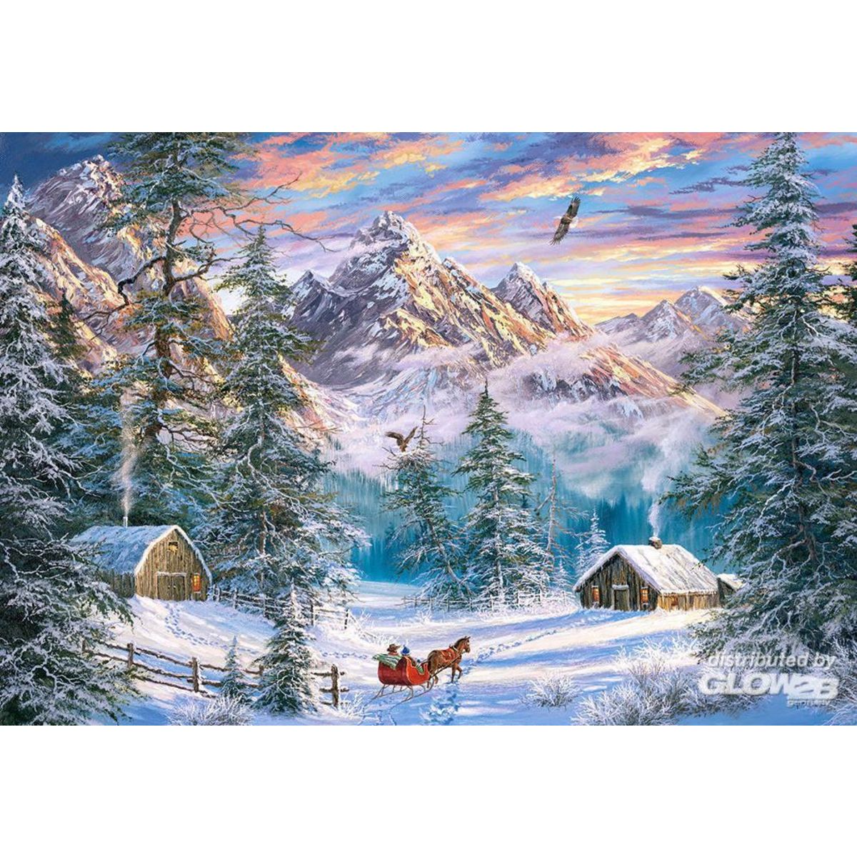 Castorland Puzzle 1000 pièces : Montagnes de Noël