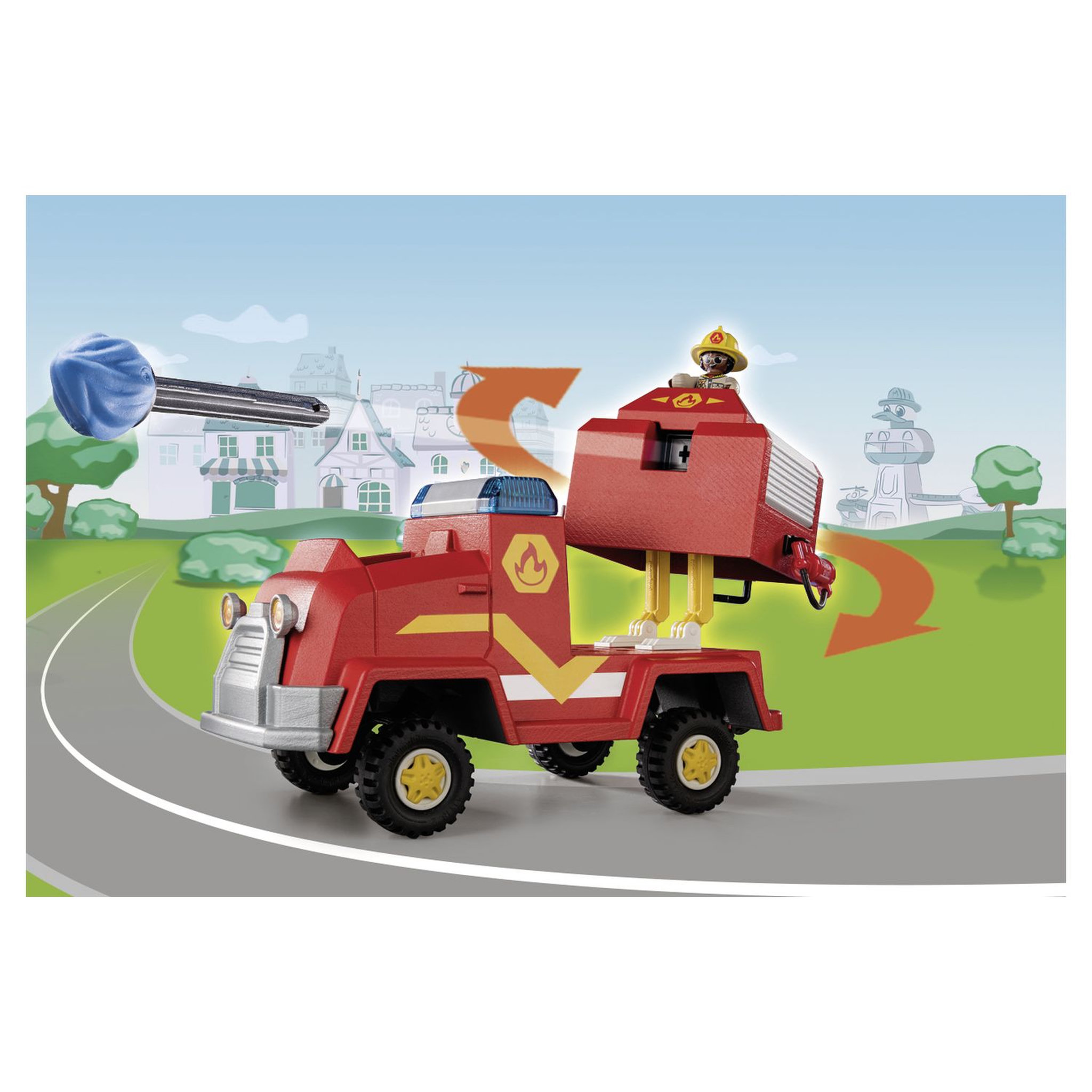 Voir la diapositive 4 : PLAYMOBIL Duck on call 70914 Véhicule de pompier