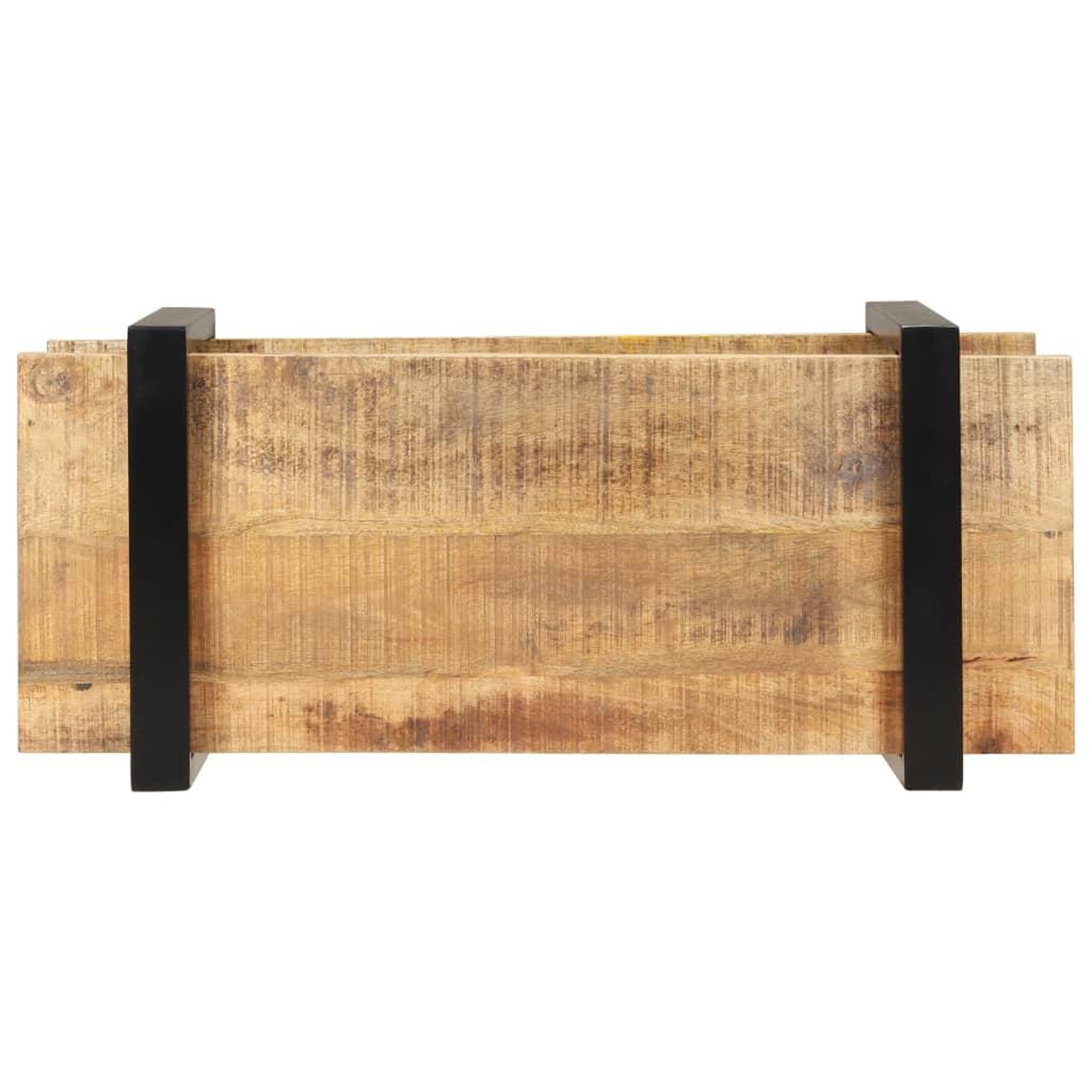 Voir la diapositive 4 : VIDAXL Meuble TV 90x40x40 cm Bois de manguier brut