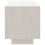 Voir la diapositive 5 : VIDAXL Meuble TV Blanc 110x30x33,5 cm Bois de pin massif