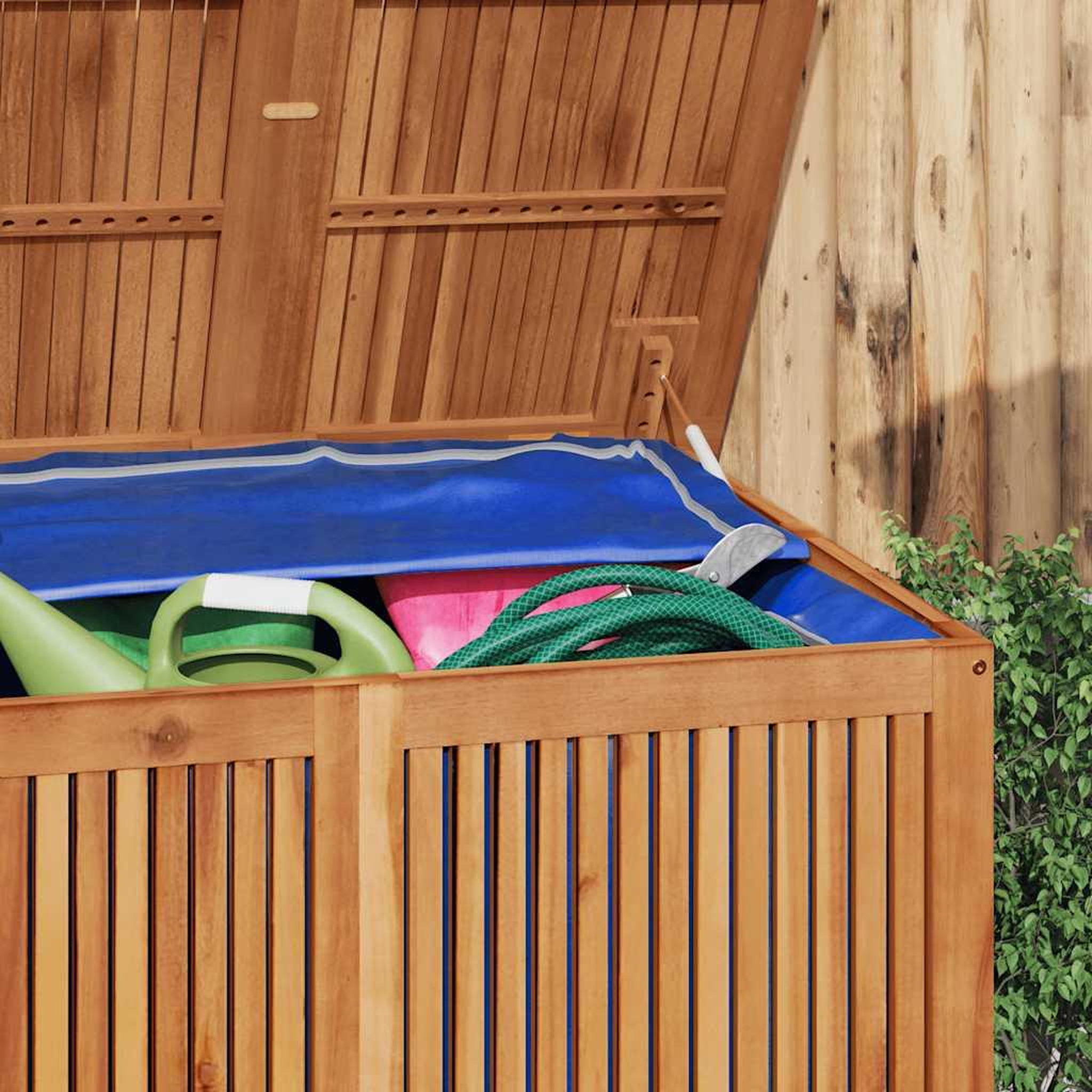 Voir la diapositive 4 : VIDAXL Boîte de rangement de jardin 200x80x75 cm bois massif d'acacia
