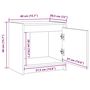Voir la diapositive 6 : VIDAXL Table de chevet 40x30,5x40 cm bois de pin massif