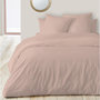 Voir la diapositive 1 : Parure de drap unie en satin de coton 70 fils 