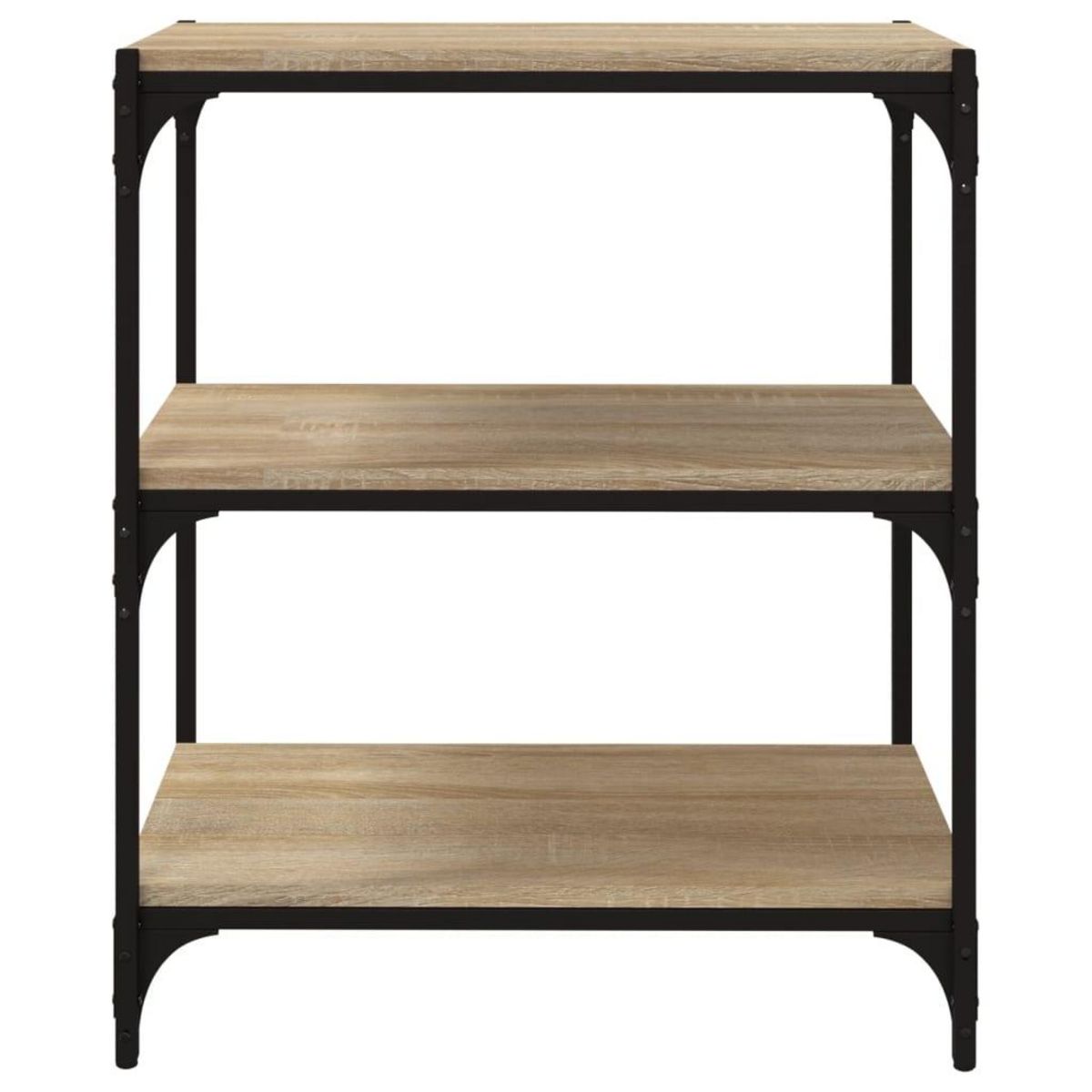 VIDAXL Bibliotheque Chene Sonoma 60x33x70,5 cm Bois d'ingenierie acier