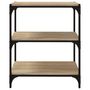 Voir la diapositive 5 : VIDAXL Bibliotheque Chene Sonoma 60x33x70,5 cm Bois d'ingenierie acier
