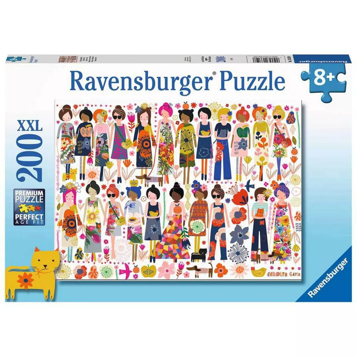 RAVENSBURGER Puzzle 200 pièces XXL : Amitié florale​