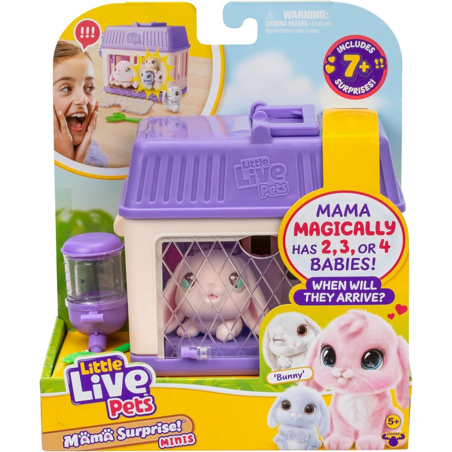 Set de Jeu Little Live Pets Mama Surprise – Lapins Bébés et Accessoires Personnalisables - vue 4