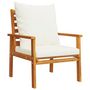 Voir la diapositive 5 : VIDAXL Salon de jardin 3 pcs avec coussins bois massif d'acacia