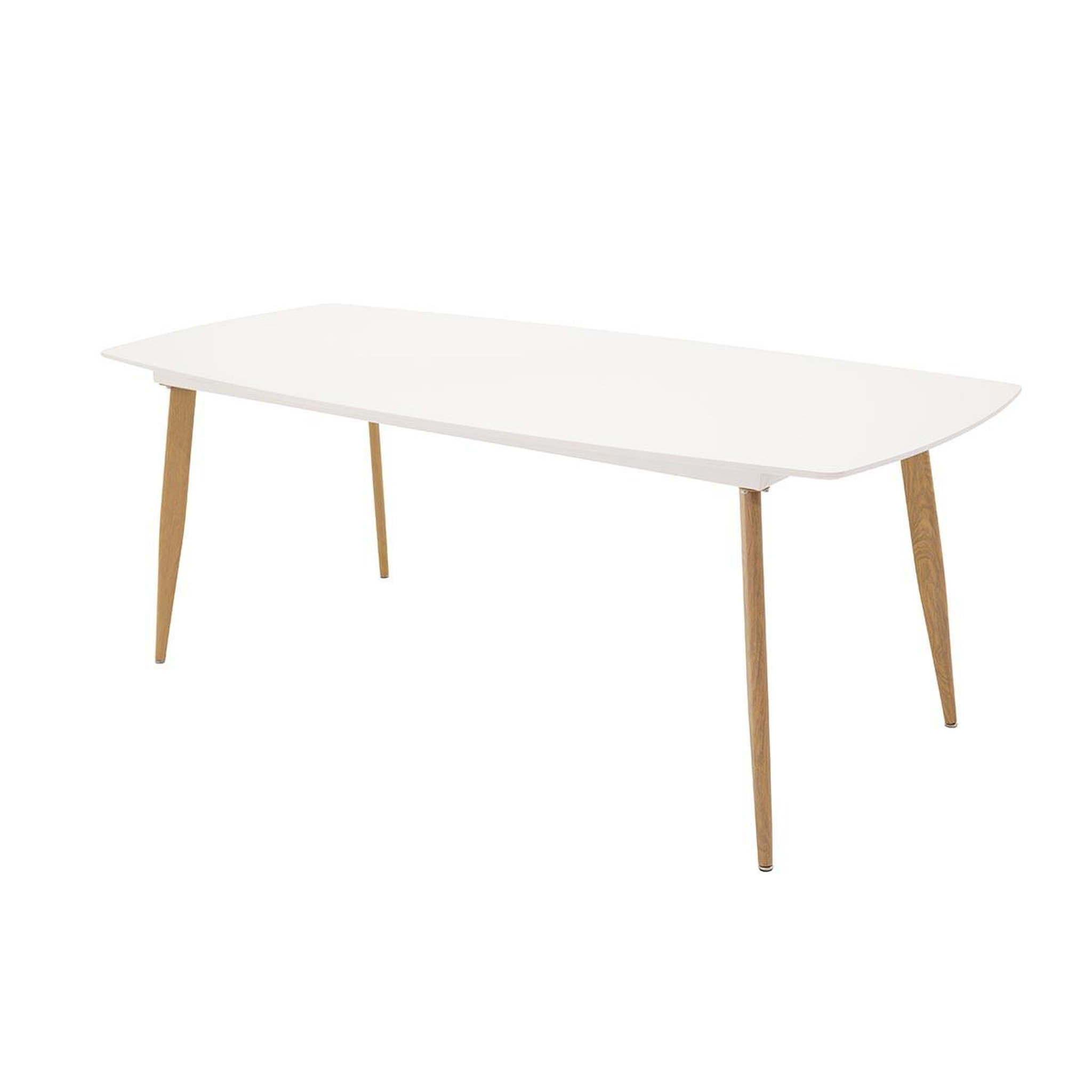 Voir la diapositive 3 : Paris Prix Table à Manger  Polar  240cm Blanc & Naturel