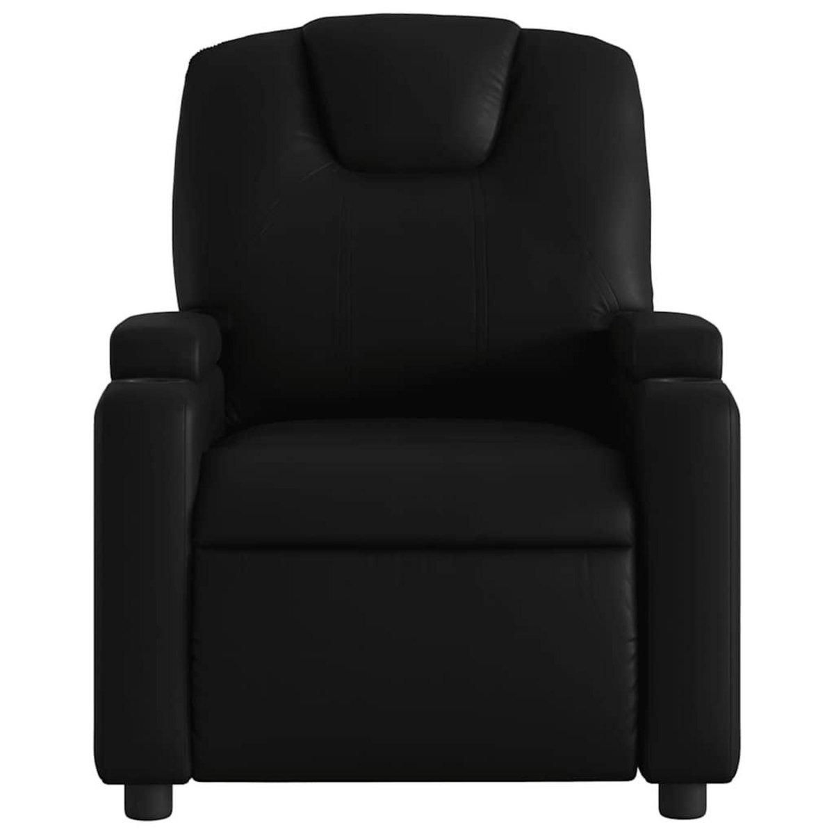 VIDAXL Fauteuil inclinable Noir Similicuir