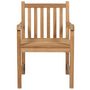 Voir la diapositive 5 : VIDAXL Chaises de jardin lot de 2 et coussins gris Bois de teck massif