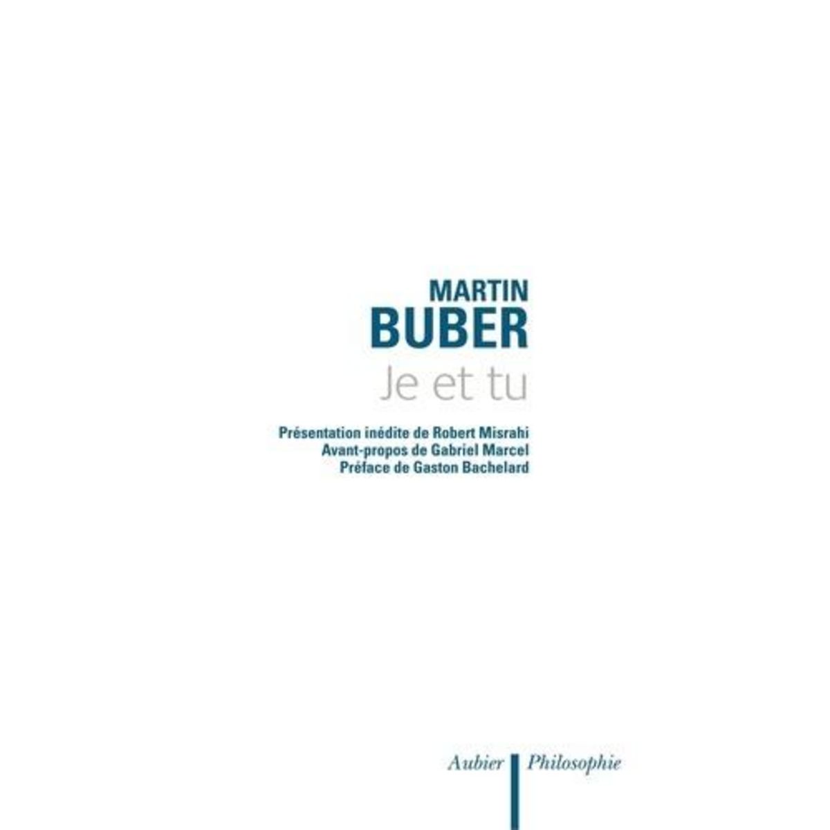 JE ET TU, Buber Martin