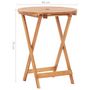 Voir la diapositive 6 : VIDAXL Table pliable de jardin 60x75 cm bois d'acacia massif