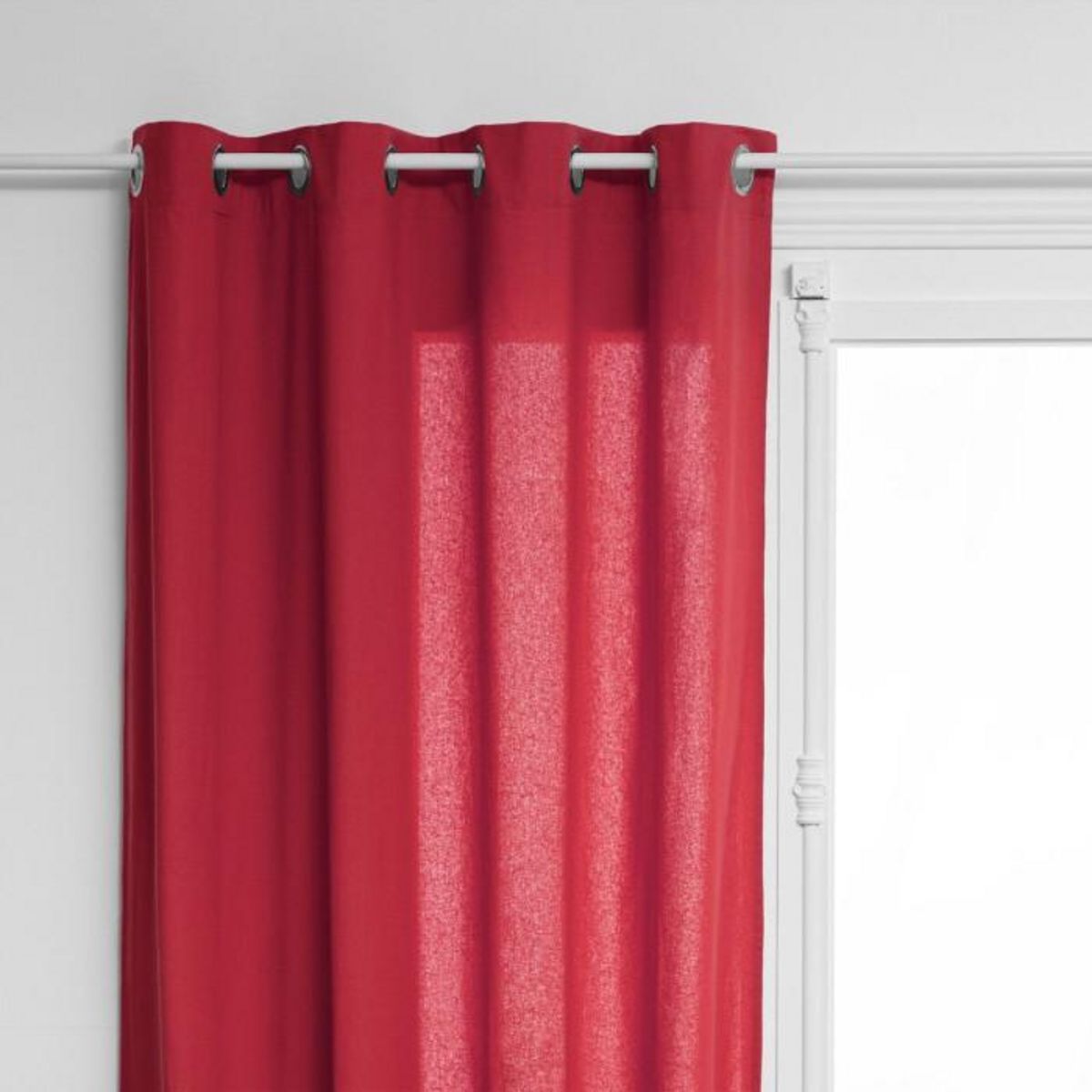 Paris Prix Rideau à Oeillets  Everly  135x240cm Rouge